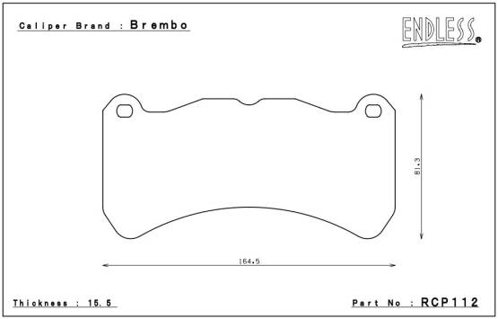 Endless  - Endless MX-87 RCP112 Brake Pads Front Lexus IS-F / 2018+ WRX STi