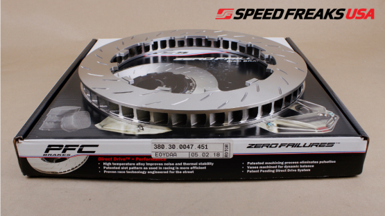 Performance Friction  - Performance Friction Porsche 991 GT3 Cup / GT4 Clubsport Rear Slotted Replacement Disc PAIR 380.30.0047.451/461 *For Aleksey*