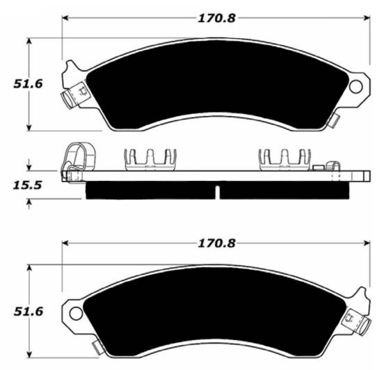 Porterfield - Porterfield R4 AP412 Brake Pad