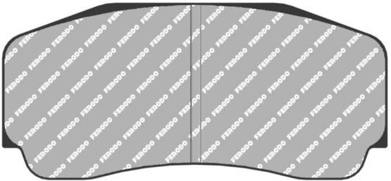 Ferodo  - Ferodo Heavy Duty DS2500 Brake Pads (fits AP Racing CP9668 calipers with D62 radial depth)