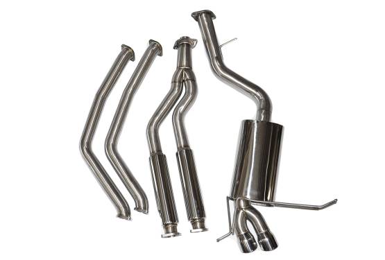 Berk Technology  - Berk 135i Downpipe Back Street Performance Exhaust w/ Ceramic Coated Black (BT1801-MMP-HPC)