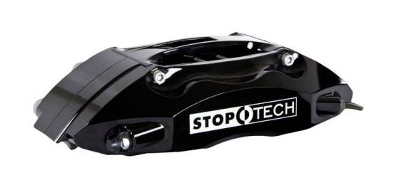 StopTech - StopTech ST40 Trailing Left 28 / 34mm pistons, Black, 28mm wide rotors