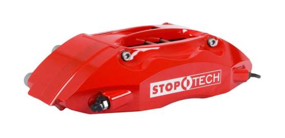StopTech - StopTech ST40 Leading Right 30 / 34mm pistons, 32mm wide rotors Red