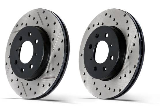 Centric  - Centric Cross Drilled 120 Series Rotors Rear Lexus IS-F *Pair*
