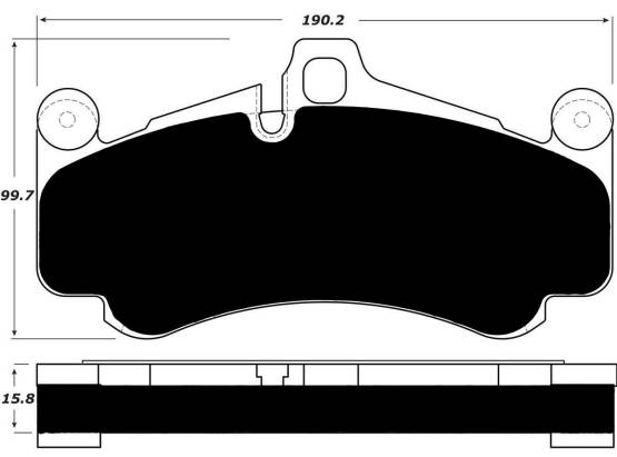 Porterfield - Porterfield R4-S AP1431 Brake Pad Front Porsche GT3 w/ Iron Discs