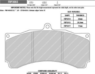 Ferodo  - Ferodo DS2500 FRP3003H - Image 3