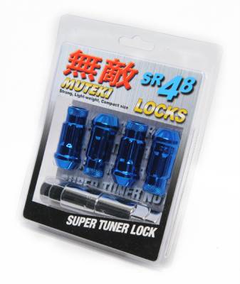 Muteki - Muteki SR48 Blue Wheel Locks