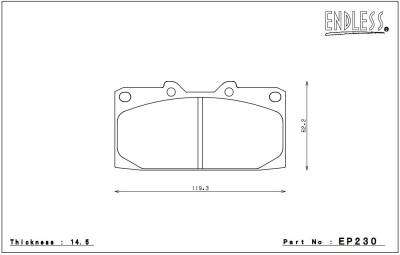 Endless MX72 EP230 Brake Pads Nissan 300zx Front