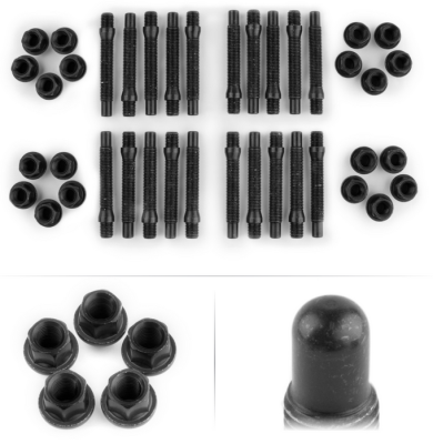 Wheels / Wheel Accessories - Wheel Accessories  - Apex Wheels - APEX 90mm M12 BMW 5-Lug Kit with Bullet Nose - Black Nuts