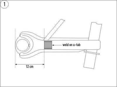 914 - Swaybars and Drop Links - Tarett U-Bracket Adapter (pr), Front Swaybar 911/912/930 ('74-'89)