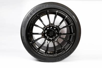 Weds 17x10  55 SA-72R w/ 225 Hoosier R7 Fitment Front View