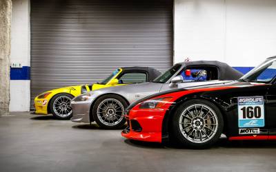 Multiple Honda S2000s, street modified and track modified,  with Weds Wheels SA72R 17x9.5 with 255/40-R17 Hankook R-S4 RS4