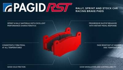 Pagid Racing - Pagid Racing RST 3 (8023-RST3) ND MX-5 / Fiat Abarth 124 Spider (Brembo) & ND MX-5 Global Cup Car Front - Image 2