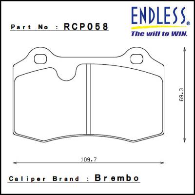 Endless  - Endless ME20 RCP058 Brake Pads Brembo GT3/Lotus caliper - Image 2