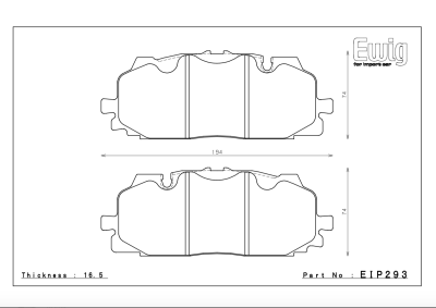 Endless  - Endless ME20 EIP293 Brake Pads Audi 2017+ S4/S5/RS5 front - Image 2