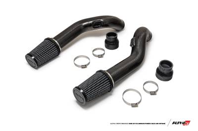 ALPHA GT-R Carbon Fiber Intake Pipes For Stock Manifold Turbos - Image 2