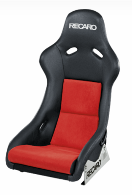 RECARO POLE POSITION ABE AMBLA LEATHER / RED SUEDE