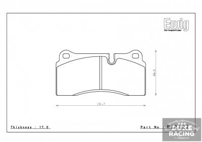 Endless  - Endless ME20 EIP127 Brake Pads Brake Pads Rear Audi R8 & BMW M2 Competition (Brembo F40)  - Image 2