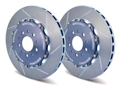 F87 M2 - Brake Rotors - Girodisc - Girodisc A1-186 Front Rotors for F8X M2, M3 & M4 with Blue Calipers