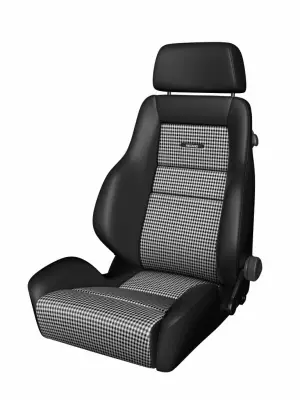 Racing Seats - Reclinable Seats - Recaro  - Recaro Classic LS - Black Leather/Pepita Fabric