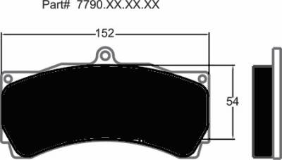 Raybestos R2602.18 ST-43 Brake Pads AP Racing 9660 / 5060 Caliper 