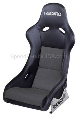 RECARO POLE POSITION N.G. (FIA) Black Leather / Grey Suede / Silver Logo