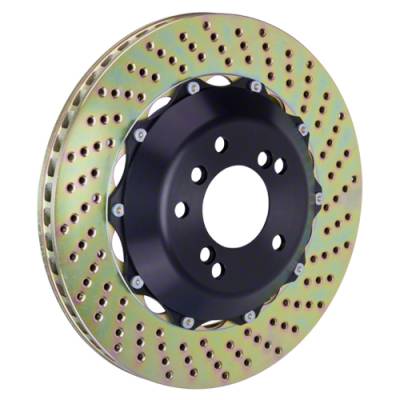 Brake Rotors Two-piece - Two-Piece Rear Rotors - Brembo  - 328x28mm 2-Piece Drilled Rotor - Rear