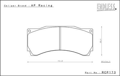 Endless MX72 RCP173 Brake Pads (18mm) Military Discount - Image 2