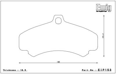 Endless  - Endless CC-Rg EIP153 / HP232 Brake Pads Porsche  - Image 2