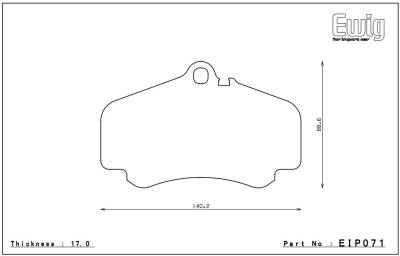 Endless  - Endless MX72 EIP071 + EIP072 Brake Pads Porsche 997 Carrera S - Image 2