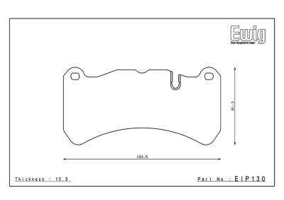 Endless  - Endless MX-72 Plus EIP130 Brake Pads Alfa Romeo Giulia & Stelvio Quadrifoglio (FRONT) - Image 2