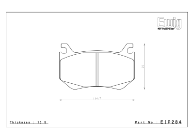 Endless  - Endless MX-72 Plus EIP284 Brake Pads Alfa Romeo Giulia & Stelvio Quadrifoglio (REAR) - Image 2