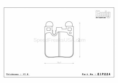 Endless  - Endless MX-87 EIP224 Brake Pads BMW F8X M3/4 (iron rotors) & M Performance Rear Calipers - Image 2