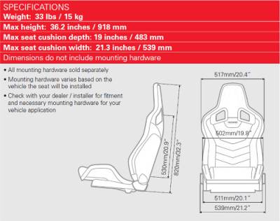 Recaro  - Recaro Sportster GT (Left Side) Black Leather / Carbon Weave - Image 2