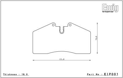 Endless  - Endless MS35 EIP001 Brake Pads Porsche/ StopTech ST-40 / STR-40 Caliper - Image 2
