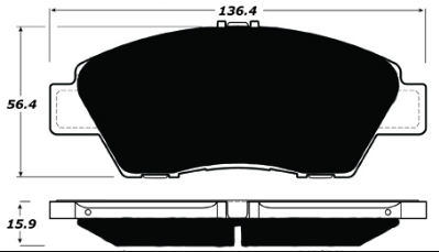 Porterfield R4 AP1394 Brake Pad Honda Fit/CR-Z