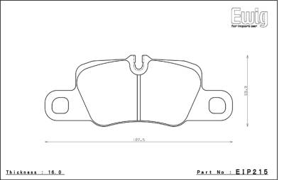 Endless  - MX72 EIP193 + EIP215 Brake Pads Porsche 991, 991.2 & 992 Carrera Base (Front & Rear) - Image 2