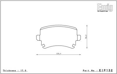 Endless  - Endless CC-Rg EIP132 Brake Pads Audi TT Rear - Image 2