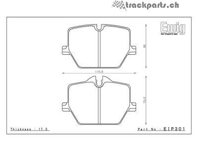 Endless  - Endless MX-72 Plus EIP301 Brake Pads - Image 2