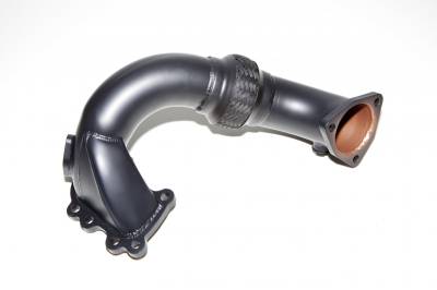 Exhaust - Downpipes - Berk Technology  - Berk MR2 Gen 2 Downpipe w/ Flex Section and Wideband O2 Ceramic Coated (BT1075-WB-HPC)