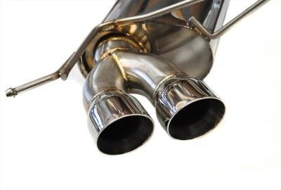 Berk Technology  - Berk 135i Downpipe Back Street Performance Exhaust w/ Ceramic Coated Black (BT1801-MMP-HPC) - Image 2