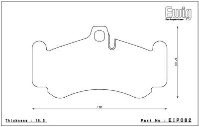 Endless  - Endless EIP082 Premium Performance Brake Pads Porsche - Image 2