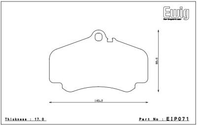 Endless  - Endless ME20 EIP071 Porsche Brake Pads Front - Image 2