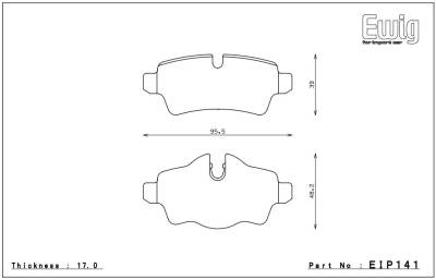 Endless  - Endless ME20 EIP141 Rear Brake Pads Mini Cooper 08-12 - Image 2