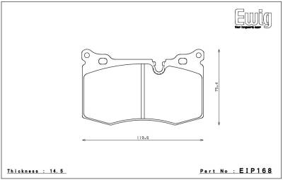 Endless  - Endless N05U EIP168 Brake Pads Front Mini Cooper 09-11 w/ 316mm Front Rotor - Image 2