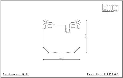 Endless  - Endless MA45B EIP145 Brake Pads Rear BMW 135i - Image 2